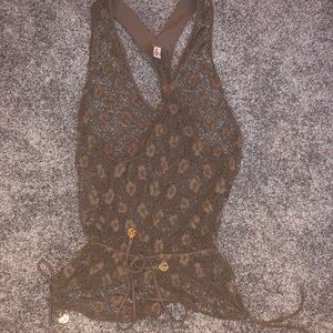 Swim cover up romper